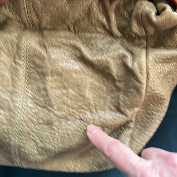 ANTHROPOLOGIE SCHULER & SONS PHILADELPHIA PEBBLED LEATHER SATCHEL CROSSBODY BAG - Picture 9 of 10